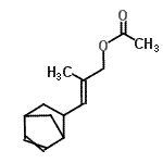 CAS 登录号：94022-63-6， (2E)-3-(双环[2.2.1]庚-5-烯-2-基)-2-甲基-2-丙烯-1-基乙酸酯