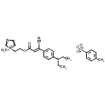 CAS#: 94087-12-4， 1-[2-({(2Z)-3-Cyano-3-[4-(diethylamino)phenyl]-2-propenoyl}oxy)ethyl]-1-methyl-1H-imidazol-1-ium 4-methylbenzenesulfonate
