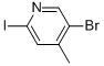 structure of CAS# 941294-57-1, 5-Bromo-2-Iodo-4-Methyl-Pyridine;5-Bromo-2-Iodo-4-Methylpyridine