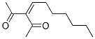 CAS 登录号：94134-76-6， 3-庚亚基戊烷-2,4-二酮