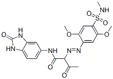 CAS#: 94159-58-7， N-(2,3-Dihydro-2-Oxo-1H-Benzimidazol-5-Yl)-2-[[2,5-Dimethoxy-4-[(Methylamino)Sulphonyl]Phenyl]Azo]-3-Oxobutyramide