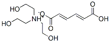 CAS 登录号：94199-96-9， 三(2-羟基乙基)铵氢(E,E)-己-2,4-二烯二酸盐
