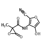 CAS 登录号：944403-65-0， N-(2-氰基-4-羟基-3-呋喃基)-2-甲基-3-氧代-2-环氧乙烷甲酰胺