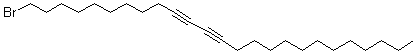 结构式 CAS# 94598-32-0, 1-溴-10,12-二十五碳二炔