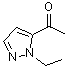 structure of CAS# 946655-79-4, 1-(1-Ethyl-1H-pyrazol-5-yl)ethanone;1-(2-Ethyl-2H-pyrazol-3-yl)-ethanone;5-acetyl-1-ethylpyrazole;ethanone, 1-(1-ethyl-1H-pyrazol-5-yl)