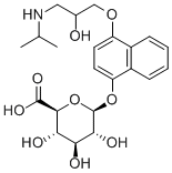 结构式 CAS# 94731-13-2, 4-羟基普萘洛尔葡糖苷酸