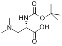 结构式 CAS# 94778-71-9, 3-(二甲基氨基)-N-[(1,1-二甲基乙氧基)羰基]-L-丙氨酸