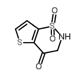 structure of CAS# 948007-59-8, 2,3-Dihydro-4H-thieno[2,3-e][1,2]thiazin-4-one 1,1-dioxide;2,3-Dihydro-4H-thieno[2,3-e][1,2]thiazin-4-one 1,1-dioxide;2H,3H-thiopheno[2,3-e]1,2-thiazine-1,1,4-trione;2H-thieno[2,3-e][1,2]thiazin-4(3H)-one 1,1-dioxide