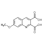 CAS 登录号：948290-89-9， 7-甲氧基-2,3-喹啉二甲酸
