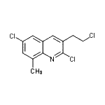 CAS 登录号：948291-86-9， 2,6-二氯-3-(2-氯乙基)-8-甲基喹啉