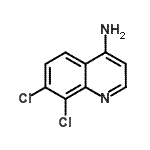 结构式 CAS# 948293-25-2, 7,8-二氯-4-喹啉胺