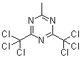 结构式 CAS# 949-42-8, 2,4-二(三氯甲基)-6-甲基-1,3,5-三嗪