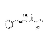结构式 CAS# 95071-12-8, 甲基(3S)-3-(苄基氨基)丁酸酯盐酸盐(1:1)