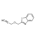 CAS 登录号：95547-63-0， 2-[(2-丙炔-1-基氧基)甲基]-1,3-苯并噻唑