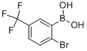 结构式 CAS# 957034-38-7, B-[2-溴-5-(三氟甲基)苯基]-硼酸