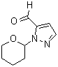 结构式 CAS# 957483-88-4, 1-(四氢-2H-吡喃-2-基)-1H-吡唑-5-甲醛