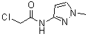structure of CAS# 957510-87-1, 2-Chloro-N-(1-methyl-1H-pyrazol-3-yl)acetamide;2-chloro-N-(1-cyano-1,2-dimethylpropyl)propanamide;2-Chloro-N-(1-methyl-1H-pyrazol-3-yl)-acetamide;2-chloro-N-(1-methylpyrazol-3-yl)acetamide