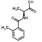 structure of CAS# 958029-70-4, N-(2-Methylbenzoyl)-L-alanine;(S)-2-(2-methylbenzamido)propanoic acid;MFCD06858280