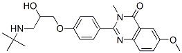 CAS#: 95893-19-9， 2-[4-[3-[(1,1-Dimethylethyl)Amino]-2-Hydroxypropoxy]Phenyl]-6-Methoxy-3-Methyl-4(3H)-Quinazolinone