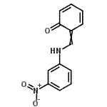 structure of CAS# 959-68-2, 6-{[(3-Nitrophenyl)amino]methylene}-2,4-cyclohexadien-1-one;NSC158144;NSC671630;ZINC00047896