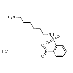 structure of CAS# 95915-82-5, N-(6-Aminohexyl)-2-nitrobenzenesulfonamide hydrochloride (1:1);N-(6-Aminohexyl)-2-nitrobenzenesulfonamide Hydrochloride