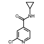 结构式 CAS# 959241-13-5, 2-氯-N-环丙基异烟酰胺