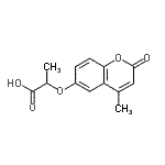 CAS 登录号：96078-22-7， 2-[(4-甲基-2-氧代-2H-苯并吡喃-6-基)氧基]丙酸