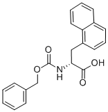 structure of CAS# 96402-43-6, (alphaR)-alpha-[[(Phenylmethoxy)Carbonyl]Amino]-1-Naphthalenepropanoic Acid;CBZ-(R)-2-AMINO-3-(NAPHTHALEN-1-YL)PROPANOIC ACID;N-ALPHA-CARBOBENZOXY-3-(1-NAPHTHYL)-D-ALANINE;Z-3-(1-NAPHTHYL)-D-ALANINE