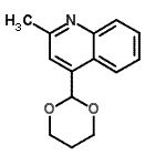 CAS 登录号：96517-53-2， 4-(1,3-二恶烷-2-基)-2-甲基喹啉