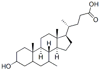 CAS#: 96648-30-5， 3-Hydroxy-7-Methylcholanoic Acid