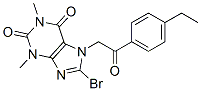 CAS 登录号：96885-28-8， 8-溴-7-[2-(4-乙基苯基)-2-氧代-乙基]-1,3-二甲基嘌呤-2,6-二酮