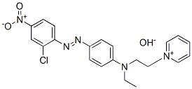 CAS 登录号：97043-68-0， 1-(2-((4-((2-氯-4-硝基苯基)偶氮)苯基)乙基氨基)乙基)吡啶鎓氢氧化物