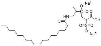 CAS 登录号：97043-73-7， (Z)-4-[1-甲基-2-[(1-氧代十八碳-9-烯基)氨基]乙基] 2-磺酸基琥珀酸酯二钠