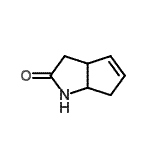 结构式 CAS# 97426-82-9, 3,3a,6,6a-四氢环戊烯并[b]吡咯-2(1H)-酮