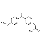 结构式 CAS# 97576-09-5, 4-(4-甲氧基苯甲酰基)苯基乙酸酯