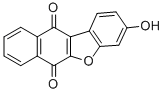 structure of CAS# 97620-82-1, 3-Hydroxybenzo[B]Naphtho[2,3-D]Furan-6,11-Dione;3-Hydroxynaphtho[3,2-B]Benzofuran-6,11-Dione;3-Hydroxynaphtho[3,2-B]Benzofuran-6,11-Quinone;Zinc01433193