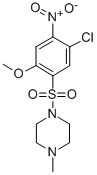 CAS 登录号：97630-21-2， 1-((5-氯-2-甲氧基-4-硝基苯基)磺酰基)-4-甲基哌嗪