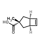 CAS 登录号：97634-77-0， (1R,3r,5S)-3-甲基双环[3.2.0]庚-6-烯-3-羧酸