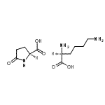 CAS#: 97635-56-8， (2S)-2,6-diaminohexanoic acid, (2S)-5-oxopyrrolidine-2-carboxylic acid