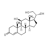 CAS 登录号：977-22-0， (11beta,20R)-11,20,21-三羟基孕甾-4-烯-3-酮