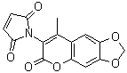 结构式 CAS# 97744-90-6, 1-(8-甲基-6-氧代-6H-[1,3]二氧杂环戊并[4,5-g]苯并吡喃-7-基)-1H-吡咯-2,5-二酮