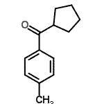 结构式 CAS# 97802-97-6, 环戊基(4-甲基苯基)甲酮