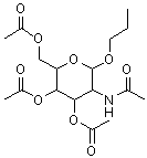 CAS 登录号：98346-06-6， 丙基 2-乙酰氨基-3,4,6-三-O-乙酰基-2-脱氧吡喃己糖苷
