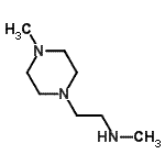 structure of CAS# 98545-15-4, N-Methyl-2-(4-methyl-1-piperazinyl)ethanamine;MFCD09864339;N-methyl-2-(4-methylpiperazin-1-yl)ethanamine;N-methyl-N-[2-(4-methylpiperazin-1-yl)ethyl]amine