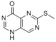 结构式 CAS# 98550-19-7, 6-(甲硫基)嘧啶并[5,4-d]嘧啶-4(1H)-酮