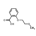 structure of CAS# 98684-32-3, 2-(2-Methoxyethoxy)benzoic acid;MFCD08700372
