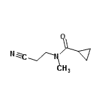 CAS 登录号：98902-16-0， N-(2-氰基乙基)-N-甲基环丙烷甲酰胺