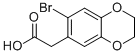CAS#: 98947-00-3， (7-Bromo-2,3-Dihydro-1,4-Benzodioxin-6-Yl)Acetic Acid