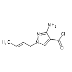 CAS#: 99007-18-8， 3-Amino-1-[(2E)-2-buten-1-yl]-1H-pyrazole-4-carbonyl chloride