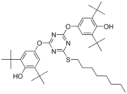 CAS#: 992-55-2， 4,4'-[[6-(Octylthio)-1,3,5-triazine-2,4-diyl]bis(oxy)]bis[2,6-di-tert-butylphenol]
